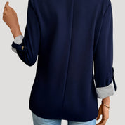 Women's classic navy tailored blazer