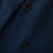 Women’s navy cropped double breasted blazer