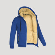 Men's fleece lined zip up hoodie
