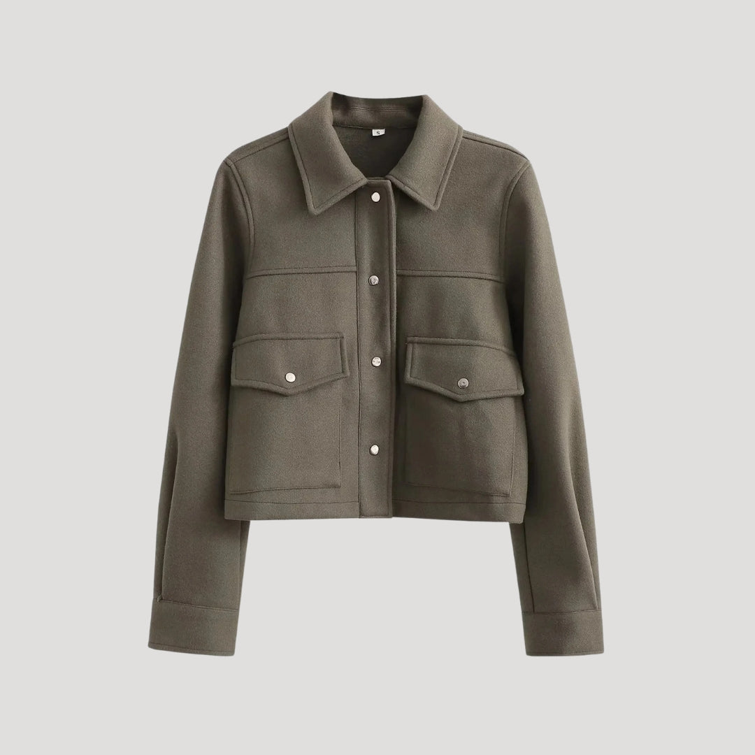women's wool utility jacket