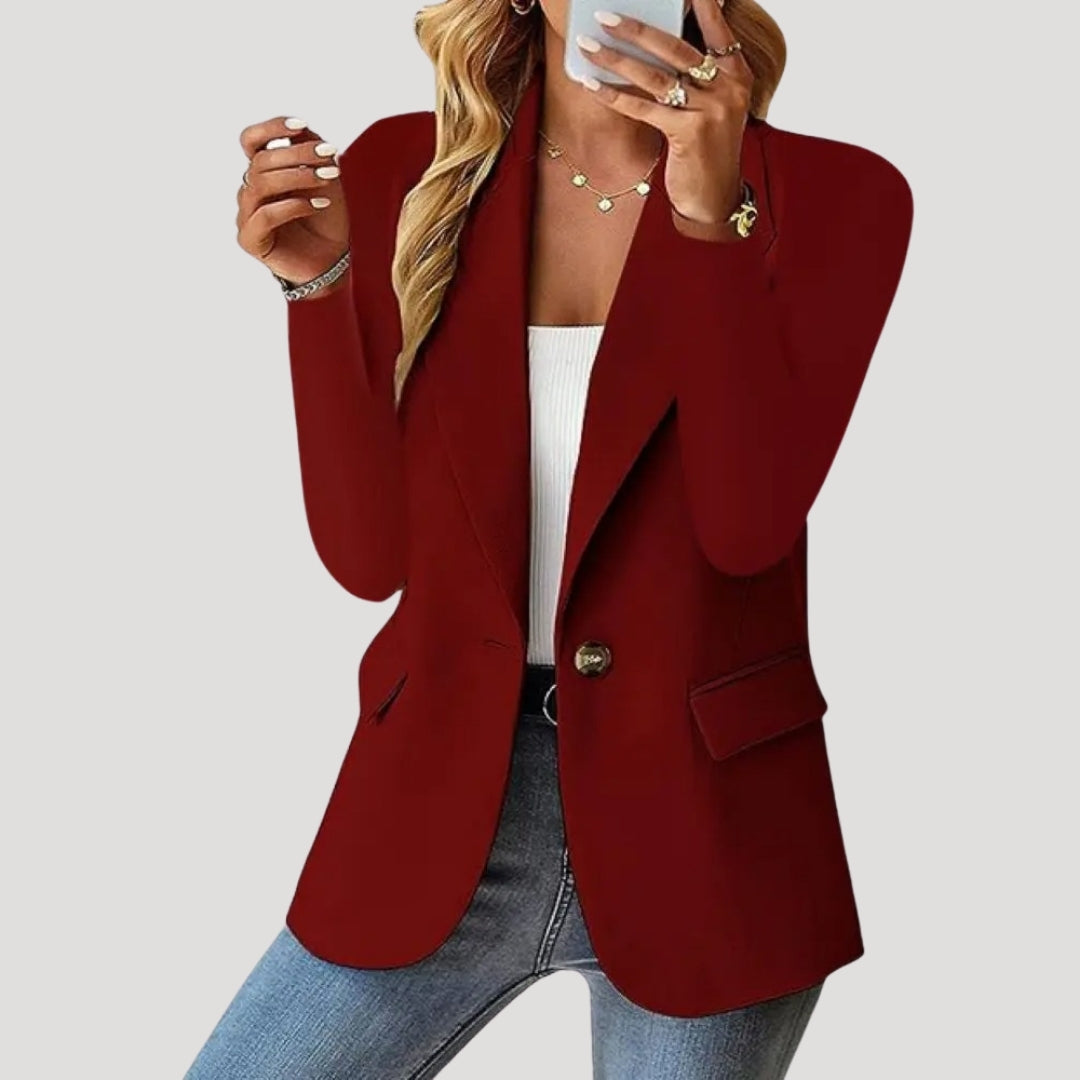 Women’s fitted casual blazer jacket for everyday styling
