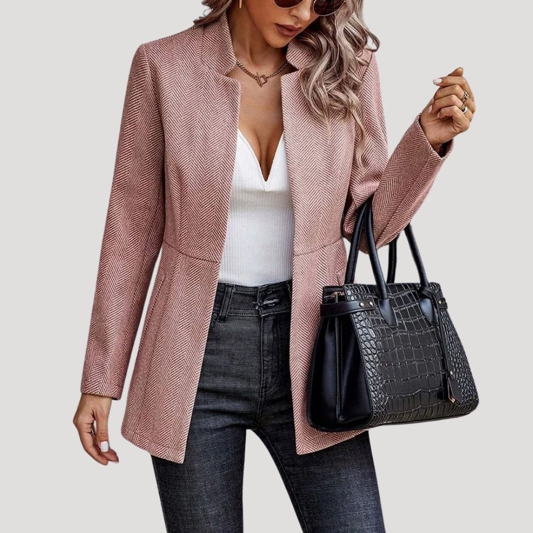 Women's longline blazer jacket – casual smart outerwear