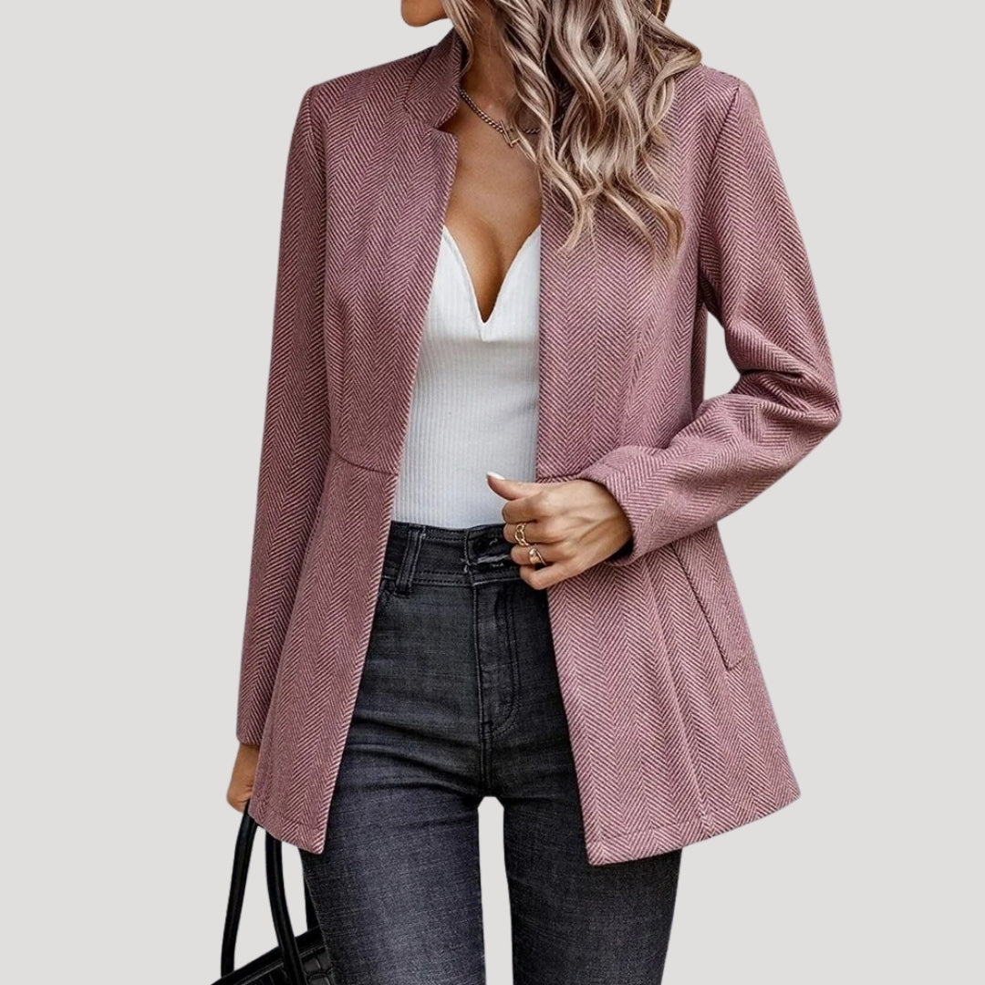 Women's longline blazer jacket – casual smart outerwear