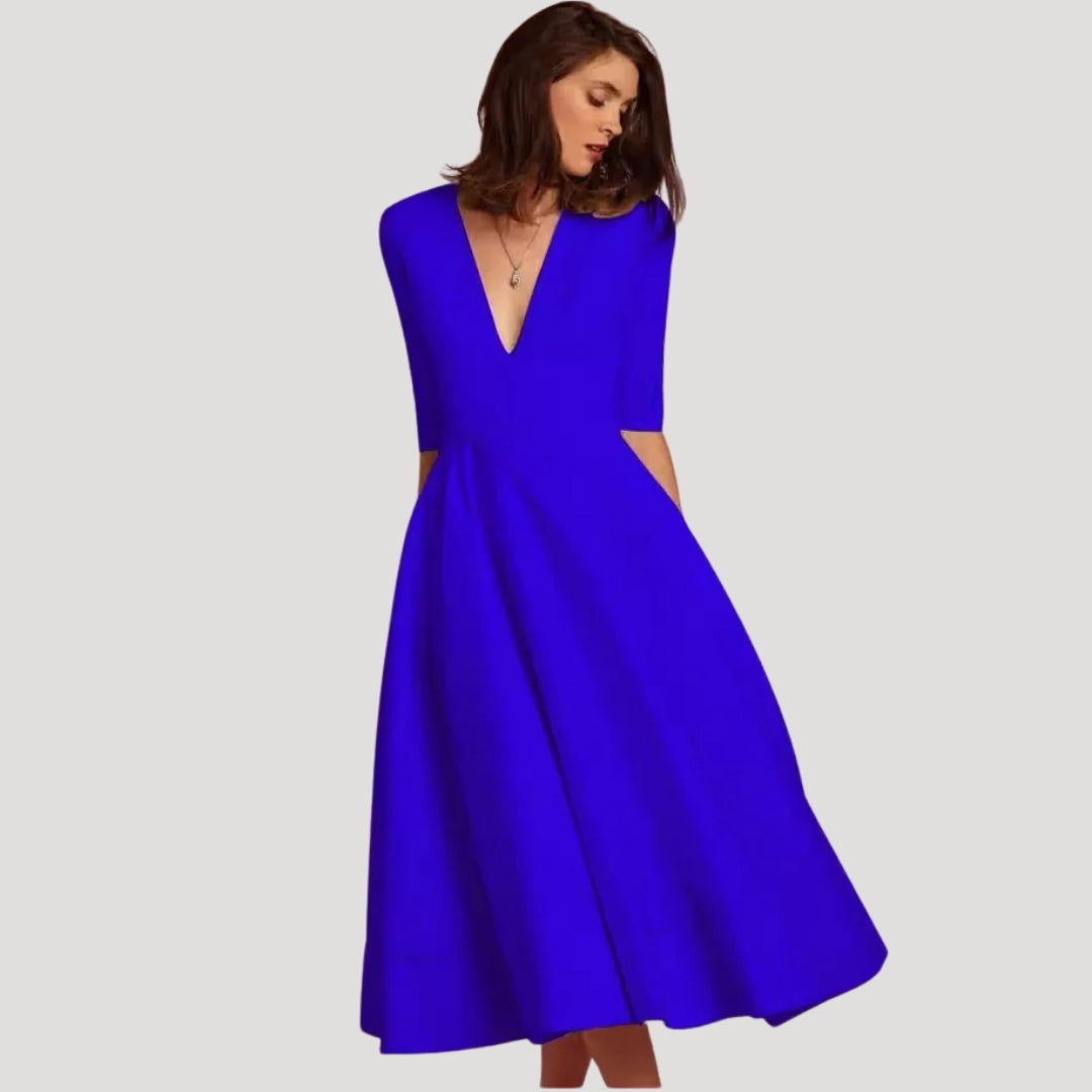 Women’s wedding guest midi summer cocktail dress