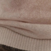 Women's soft sheer wool knit crewneck jumper