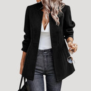 Women's longline blazer jacket – casual smart outerwear
