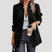 Women's longline blazer jacket – casual smart outerwear