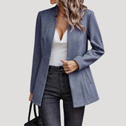 Women's longline blazer jacket – casual smart outerwear