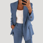 Women’s tailored longline blazer jacket lightweight formal fit