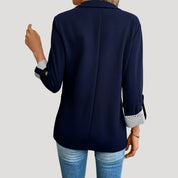 Women's classic navy tailored blazer