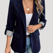 Women's classic navy tailored blazer