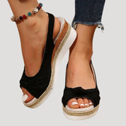 Women’s espadrille wedge sandals open toe