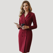 Women's tailored blazer dress lightweight spring style