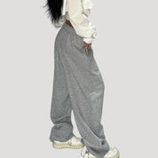 Women’s wide leg baggy drawstring jogger trousers