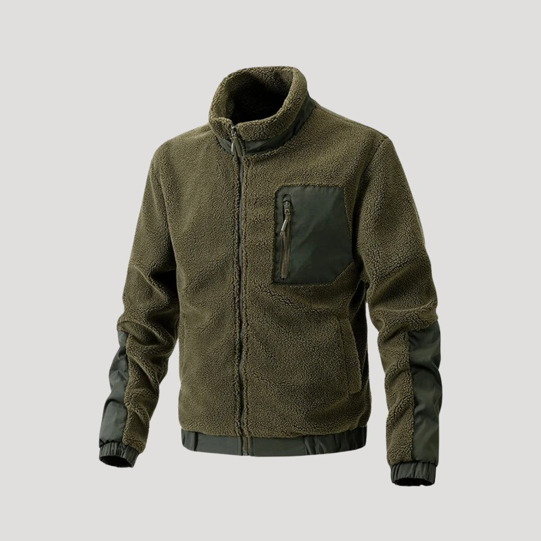 Men fleece outdoor jacket