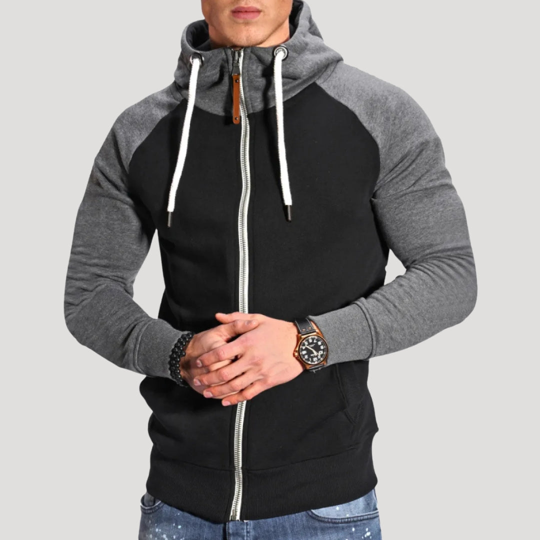 Men’s zip up hooded sweatshirt full zip hoodie