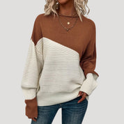 Women’s oversized knitted jumper cosy winter style