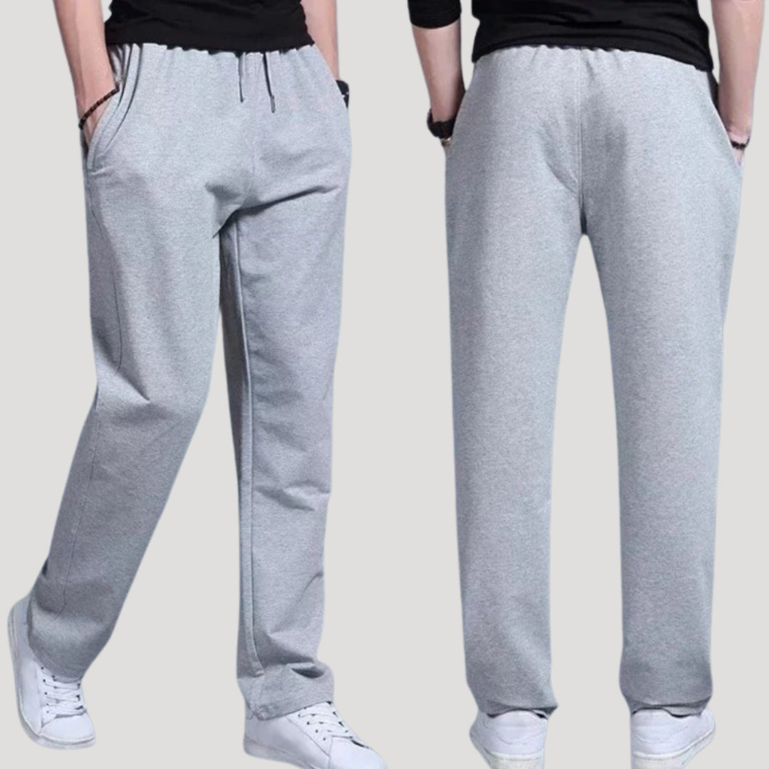 Men soft fleece jogger trousers