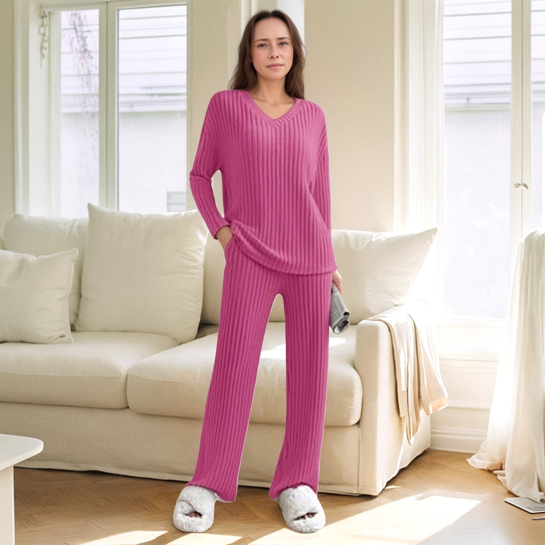 Cozy ribbed lounge set