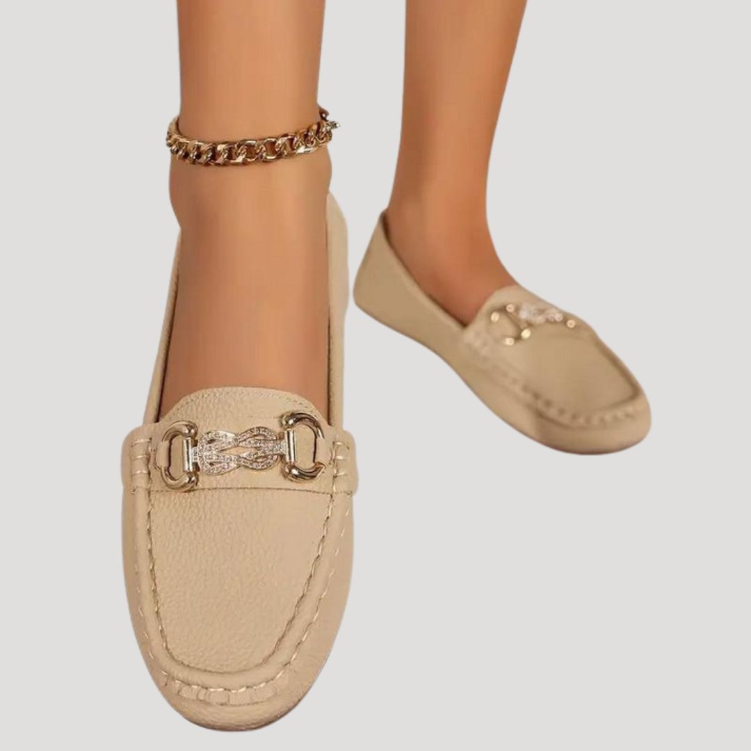 Women’s slip on loafers flat smart casual shoes