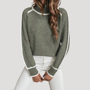 Women’s soft knit high neck spring jumper