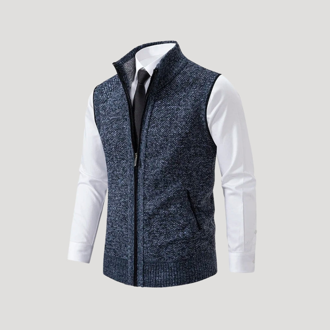 Men's knit vest – sleeveless lightweight sweater
