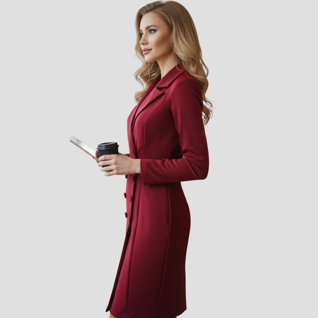 Women's tailored blazer dress lightweight spring style