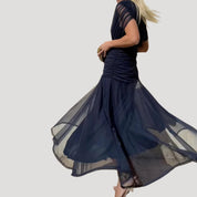 Women’s off shoulder chiffon midi dress