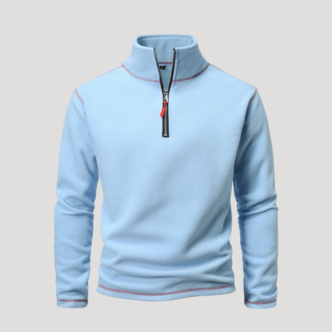 Thermal fleece half-zip pullover