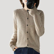 Women’s wool knit button warm winter cardigan