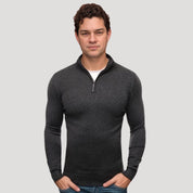 Slim-fit half-zip sweater