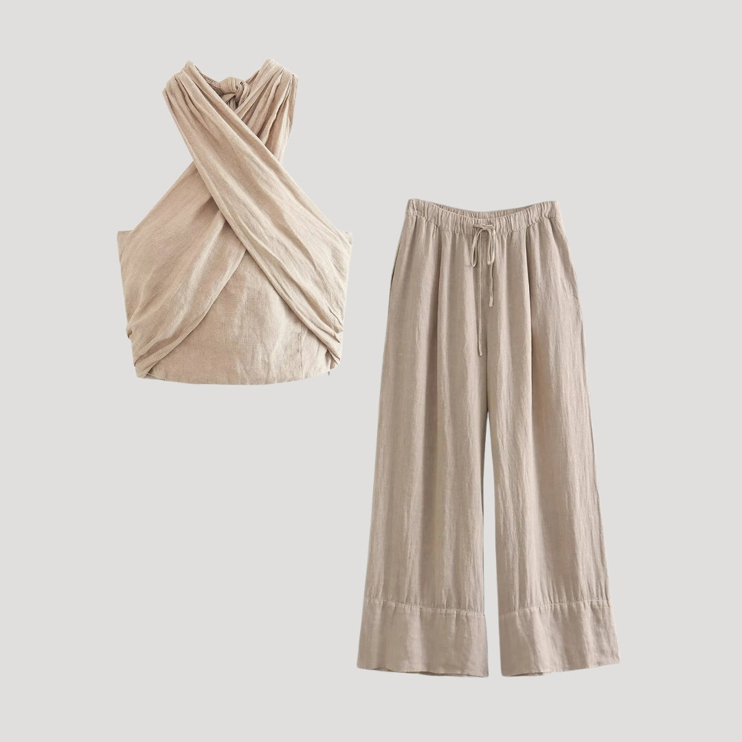 Women’s summer outfit linen co ord set