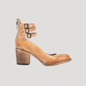 Women’s mid block heel closed toe shoes