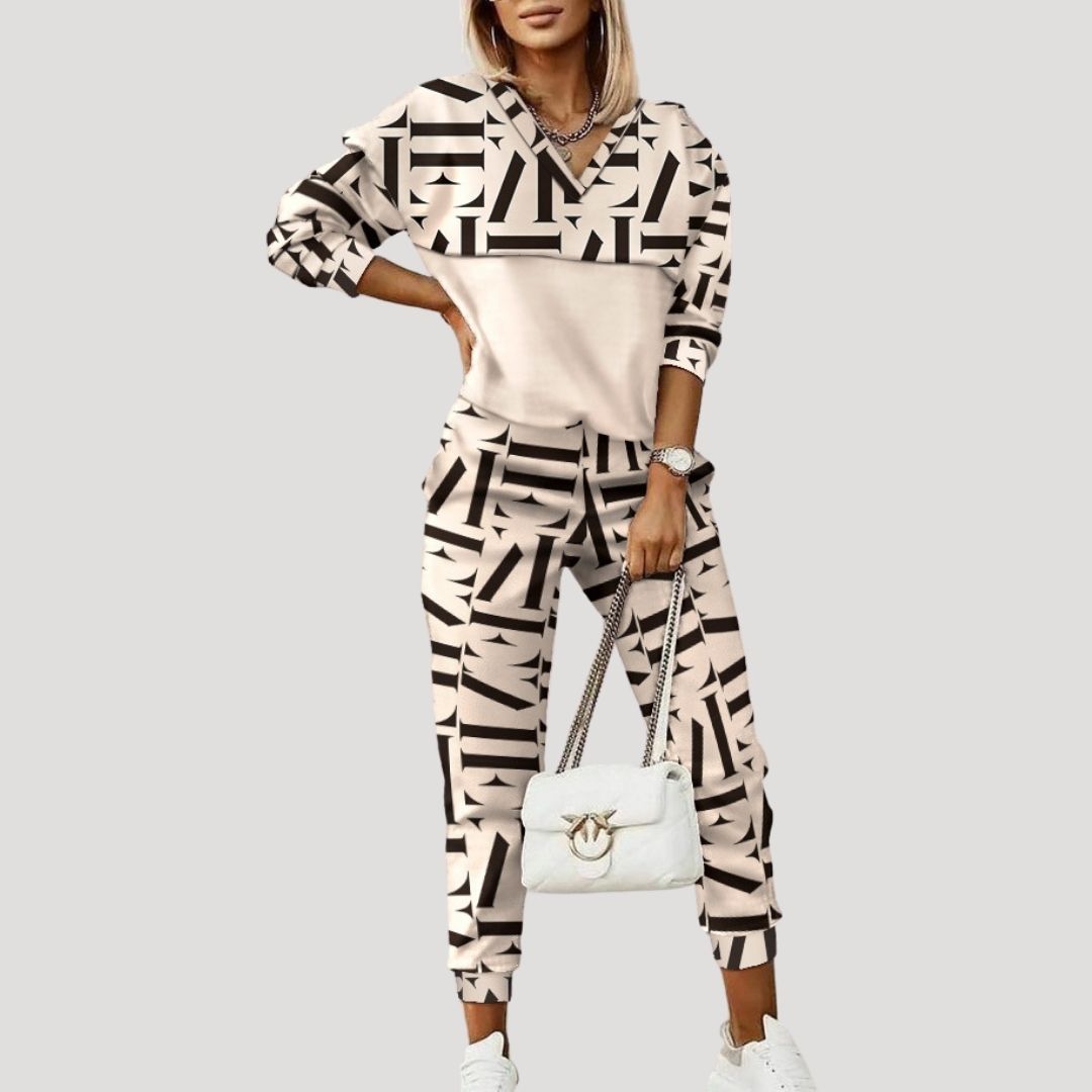 Women’s zip up hoodie tracksuit set loungewear