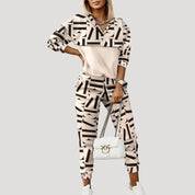 Women’s zip up hoodie tracksuit set loungewear