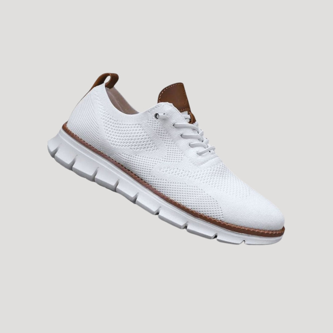 Men’s knit lace up casual breathable trainers