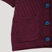 Women’s short sleeve summer cardigan with pockets
