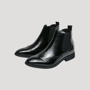 Men’s waterproof leather winter chelsea boots