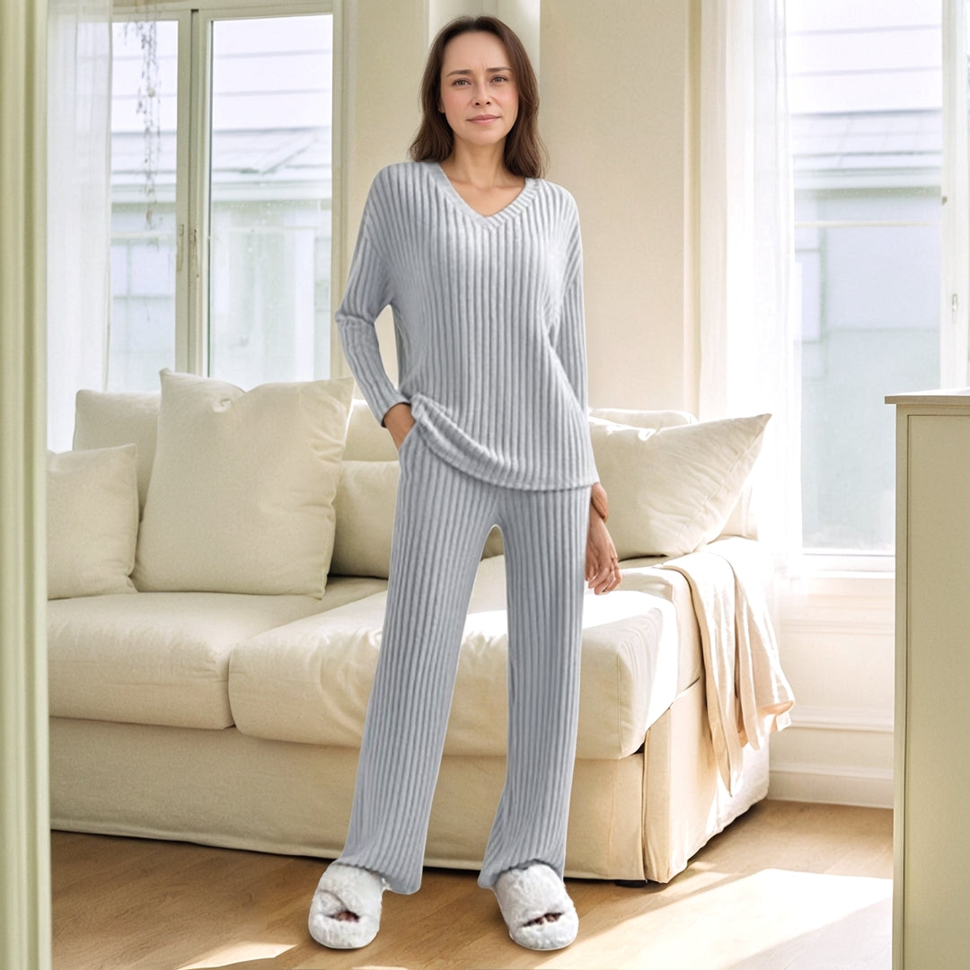 Cozy ribbed lounge set