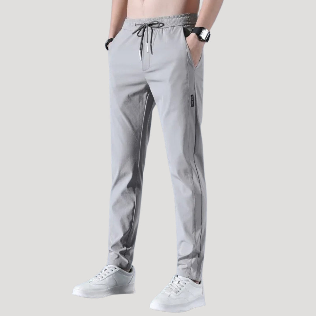 Men lightweight stretch trousers