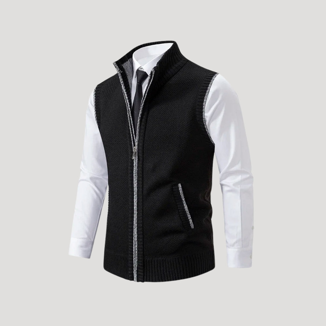 Men's knit vest – sleeveless lightweight sweater