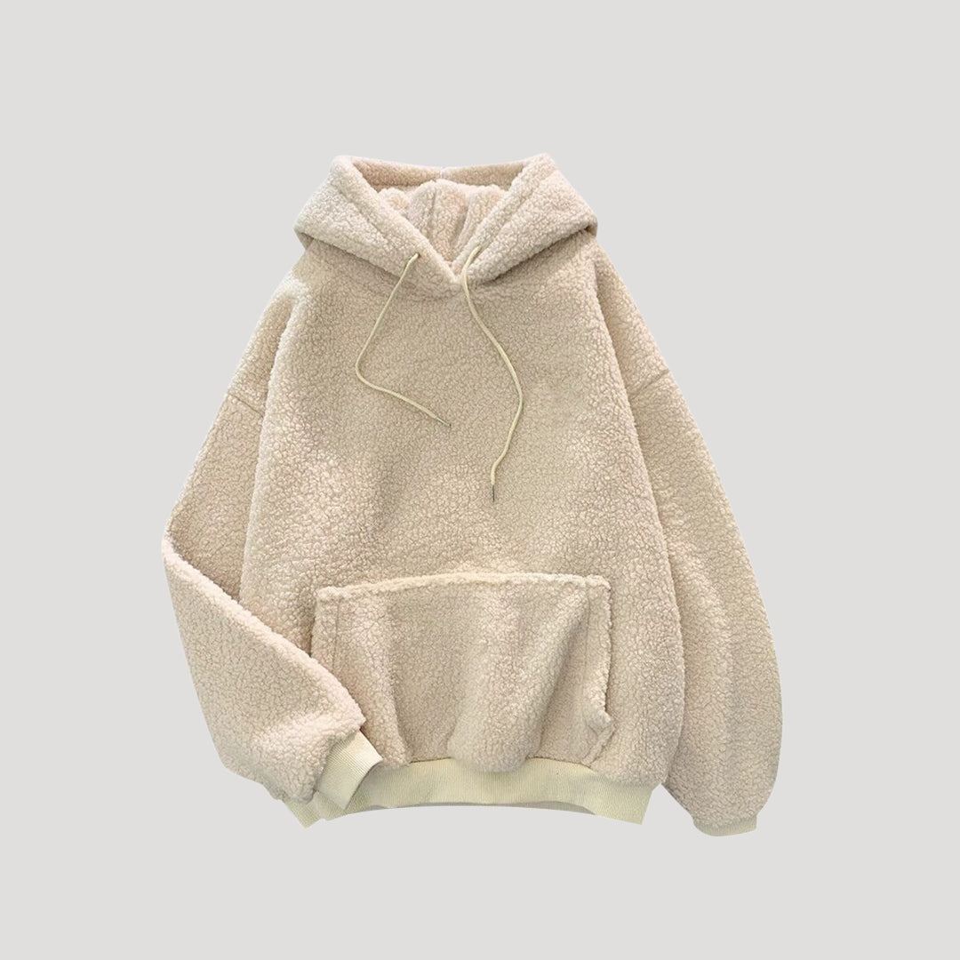 Women fluffy oversized hoodie