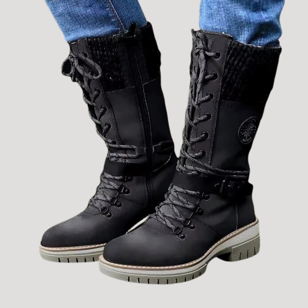 Women lace-up winter boots