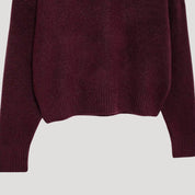 Women high neck knit jumper