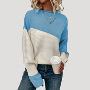 Women oversized knit pullover winter sweater