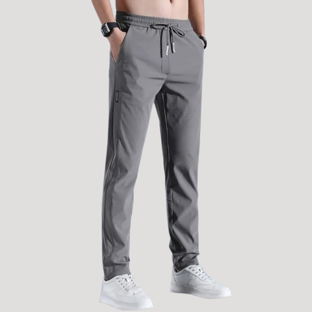 Men lightweight stretch trousers