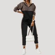 Women’s zip up hoodie tracksuit set loungewear