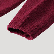 Women's boucle button up cardigan – oversized knit