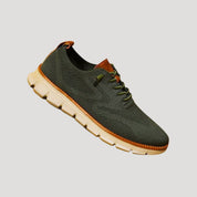 Men’s knit lace up casual breathable trainers