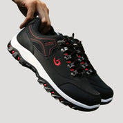 Men’s lace-up trail hiking shoes with rugged sole